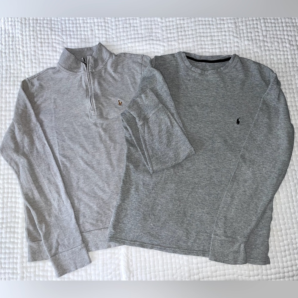 Boys Polo by Ralph Lauren Long Sleeve Shirts Set of 2